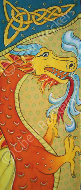 Cheri Reckers, dragon silk painting